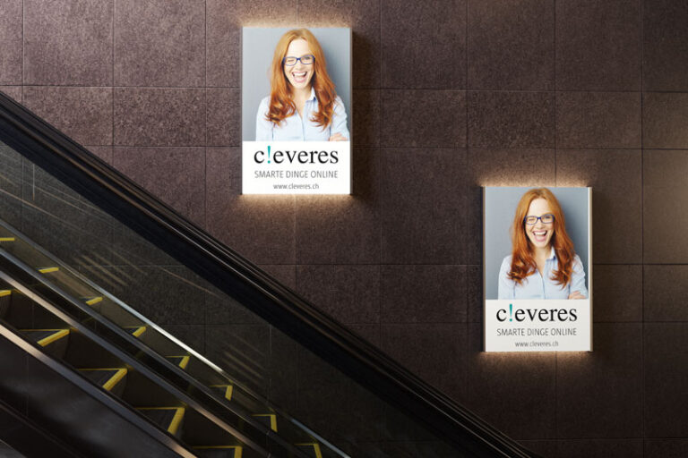 Escalator-2-Blogeintrag801x540 Digital Signage Escalator Internetshop cleveres.ch