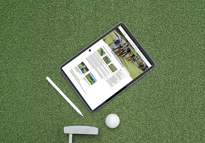 Golf and Travel iPad iPad Webseite golfandtravel.ch
